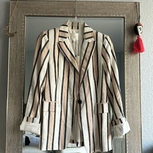 NWT linen blend blazer